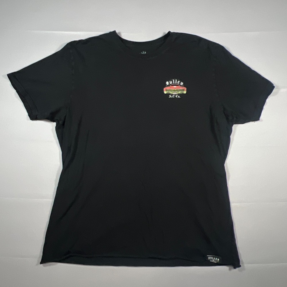 Sullen Buckle Exclusive Went to Heaven Tattoo Art T Shirt Mens 2XL Black Cotton